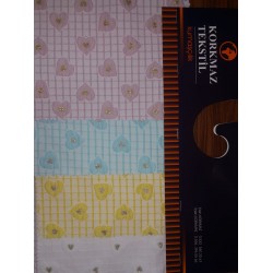 Simli Jakar Kalp Desenli